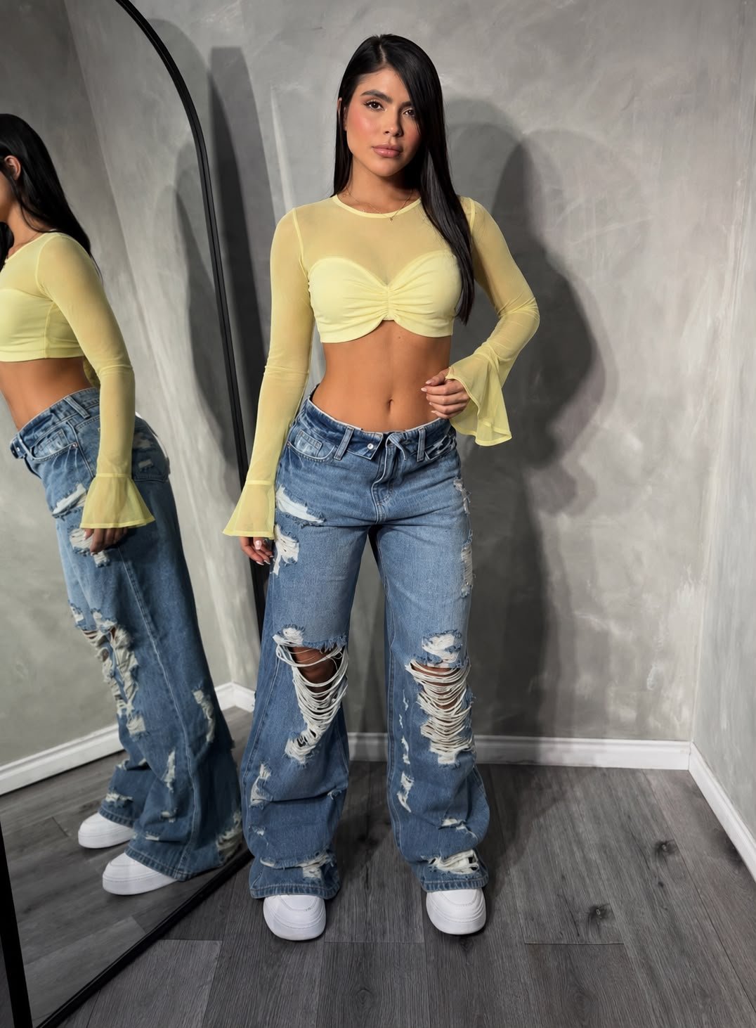 Crop Top Fruncido